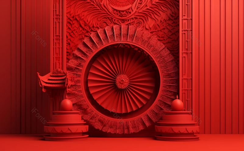 大红复古圆形写实背景,插画/手绘图,插画/手绘图库,插画/手绘图下载,插画/手绘